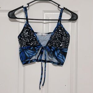 ADIKA Butterfly Crop Top